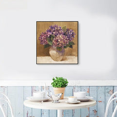 Purple Bouquet Canvas Wall Art Set