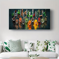 Kitchen Spices Seasoning High Definition Poster Art Print