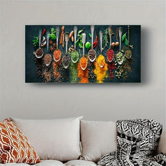 Kitchen Spices Seasoning High Definition Poster Art Print