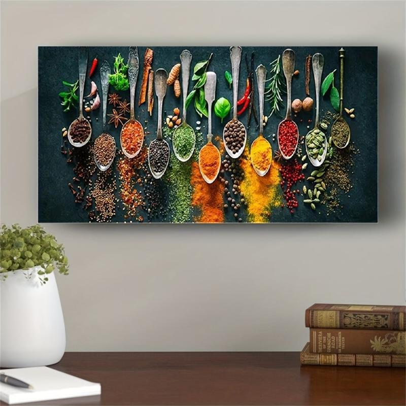 Kitchen Spices Seasoning High Definition Poster Art Print