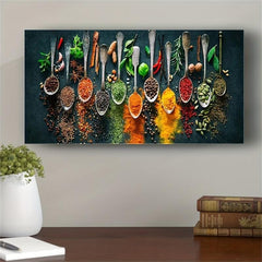Kitchen Spices Seasoning High Definition Poster Art Print