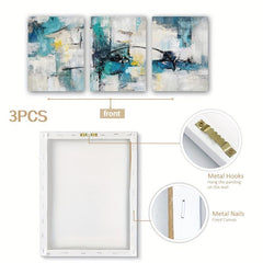 3pcs Framed Art Prints for Living Room & Bedroom Decor