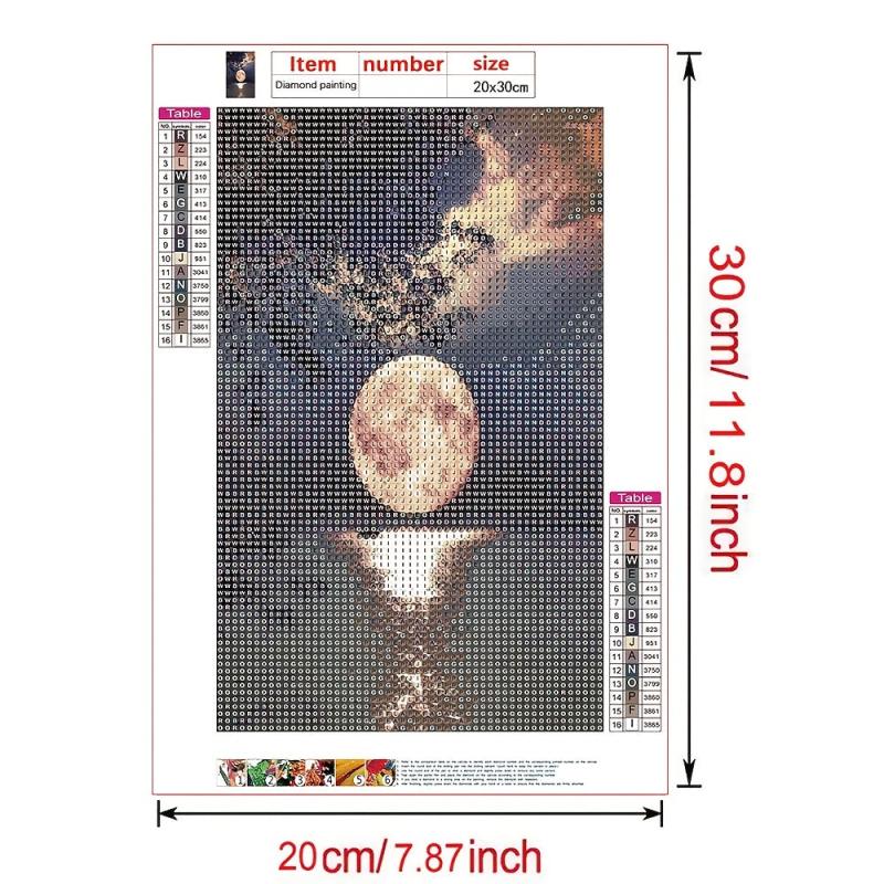 DIY Diamond Painting Lakeside Moon Landscape Art Home Decor