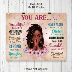 Canvas Poster African American Wall Art Christian For Women