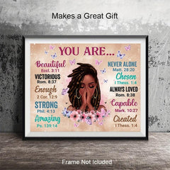 Canvas Poster African American Wall Art Christian For Women