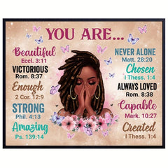 Canvas Poster African American Wall Art Christian For Women