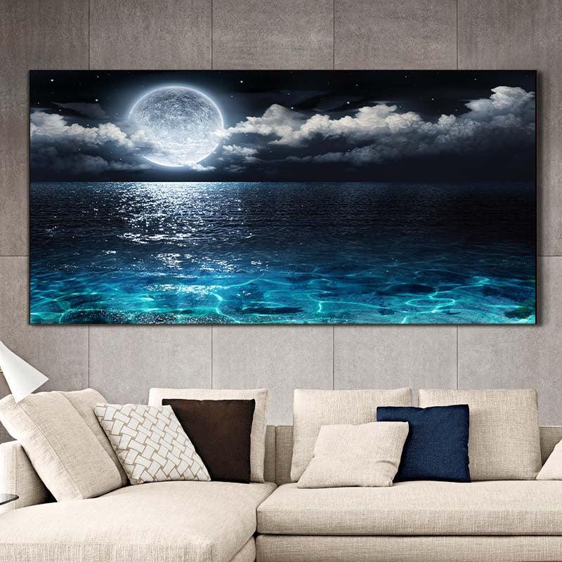 Canvas Poster Modern Art Landscape Poster And Prints Seaside Scenery Wall Art