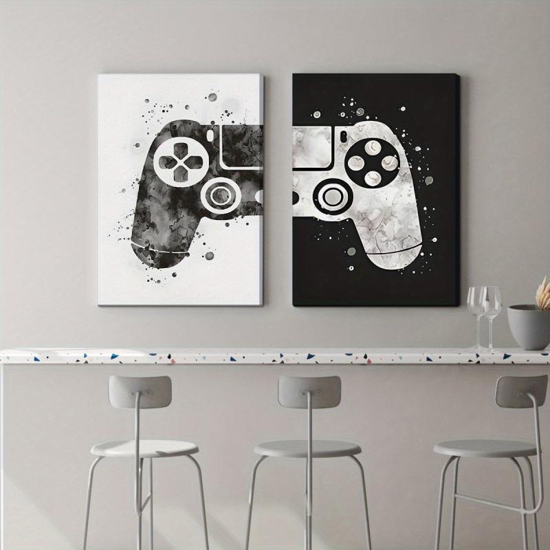 2pcs Modern Style Game Controller Art Office Wall Decoration Painting