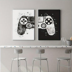 2pcs Modern Style Game Controller Art Office Wall Decoration Painting