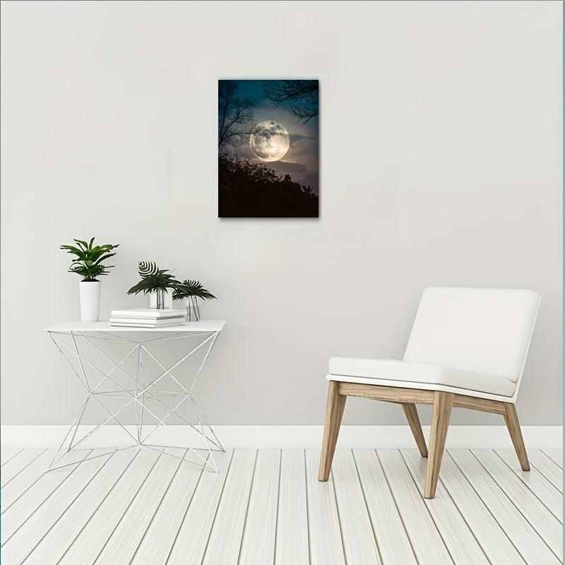 Clouds In The Moon Painting On Canvas Wall Art