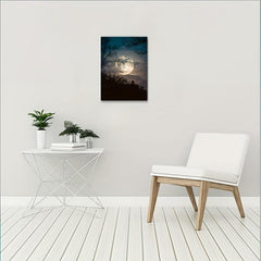 Clouds In The Moon Painting On Canvas Wall Art