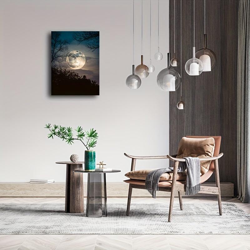 Clouds In The Moon Painting On Canvas Wall Art