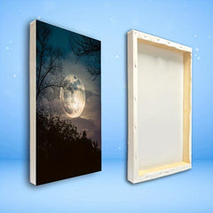 Clouds In The Moon Painting On Canvas Wall Art