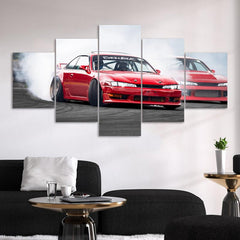 5pcs Set Canvas Poster HD Car Motorcycle Race Vehicle Home Decoration Gift