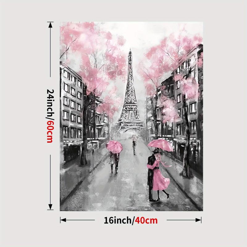 Yellow Grey & Paris Canvas Wall Art