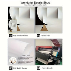 3pcs Abstract Geometric Canvas Poster Set