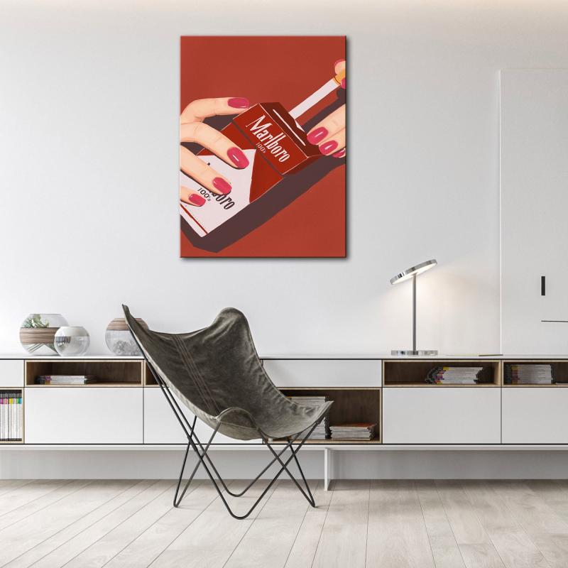 Vintage Manicure Poster Wall Art Canvas