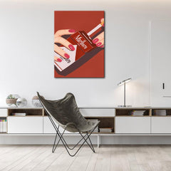 Vintage Manicure Poster Wall Art Canvas