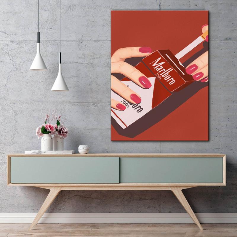 Vintage Manicure Poster Wall Art Canvas