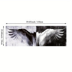 Symmetrical & Angel Wings Canvas Art Print Poster for Home Decor