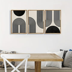 Geometric Shapes Wall Art Set - Modern Contemporary Paintings