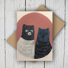 Abstract Cat Painting On Canvas Wall Art - Home Wall Decor