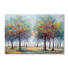 Colorful Tree Painting Abstract Art Canvas Wall Art