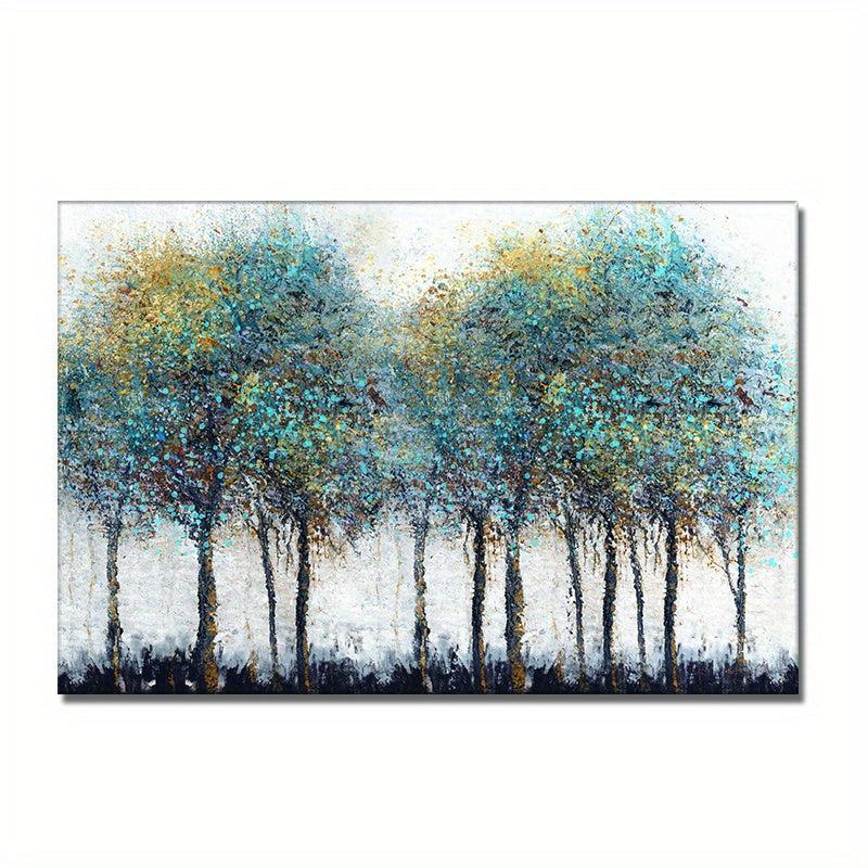 Colorful Tree Painting Abstract Art Canvas Wall Art