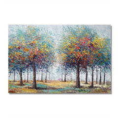 Colorful Tree Painting Abstract Art Canvas Wall Art