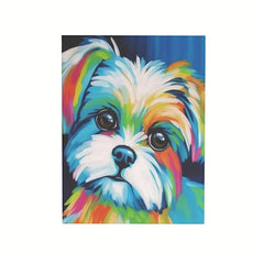 Framed Elephant Dog Canvas Wall Art