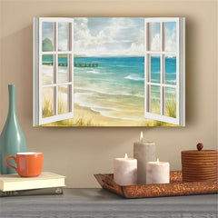 Seaside Landscape Canvas Poster for Home Decor
