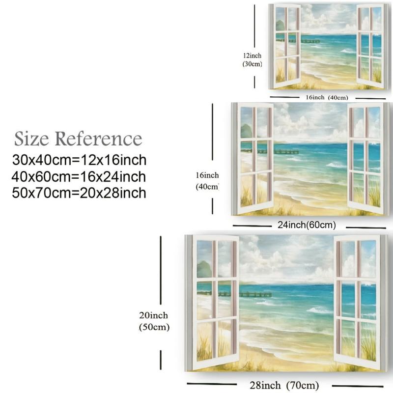 Seaside Landscape Canvas Poster for Home Decor
