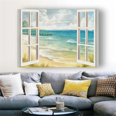 Seaside Landscape Canvas Poster for Home Decor