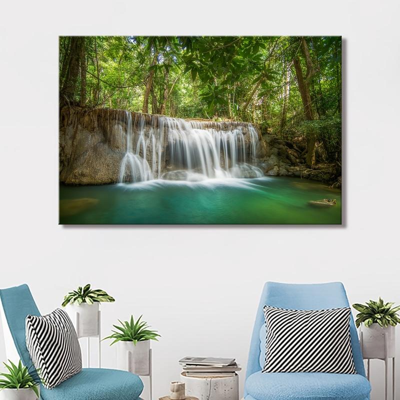 Large Waterfalls Landscape Art Wall Decor Canvas Prints