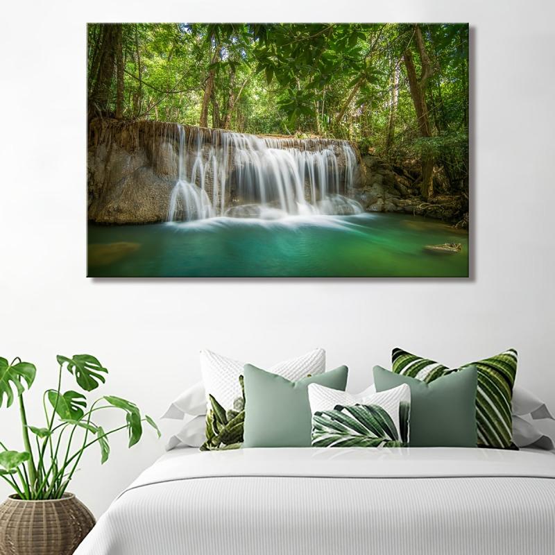 Large Waterfalls Landscape Art Wall Decor Canvas Prints