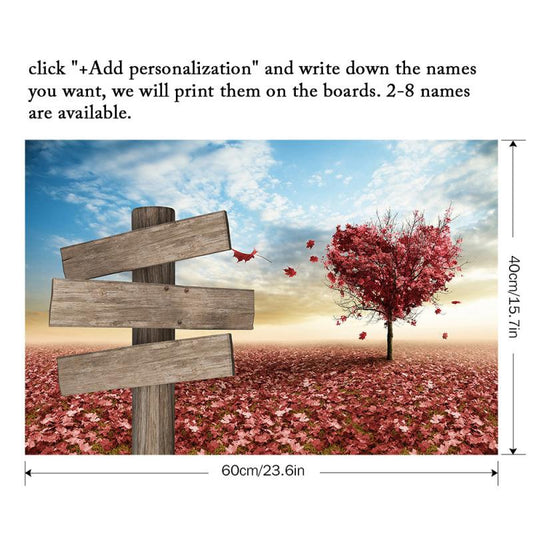 Colorful Love Tree Canvas Painting for Home Decor