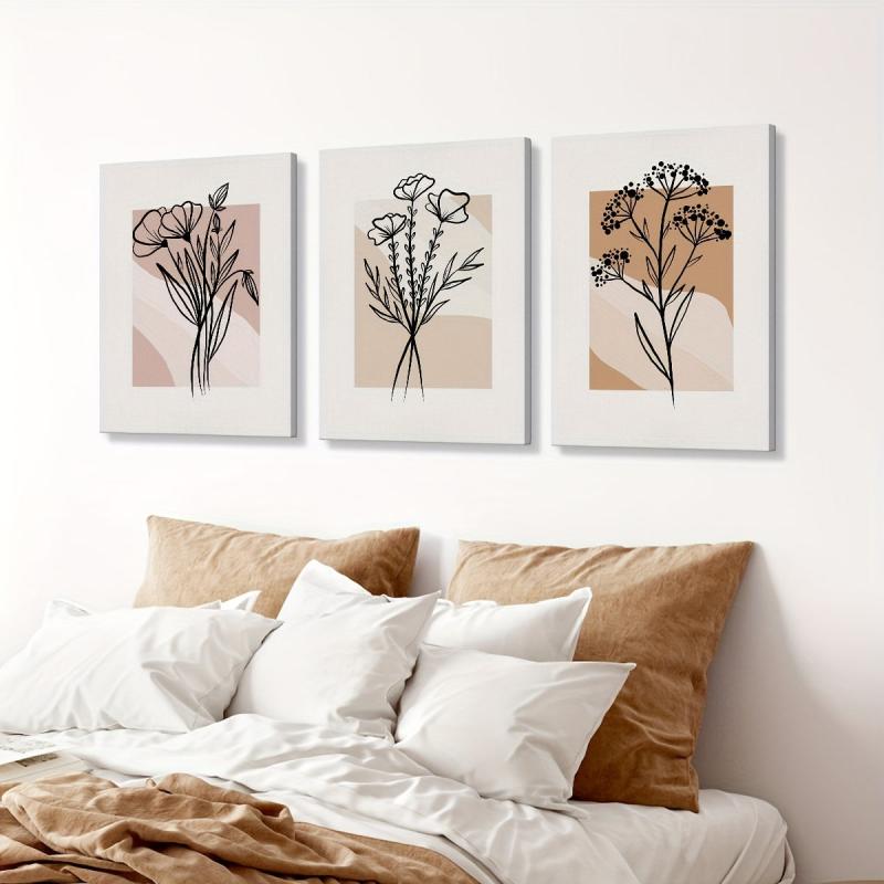 Bohemian Style Abstract Rectangular Art Canvas Print