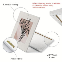 Bohemian Style Abstract Rectangular Art Canvas Print