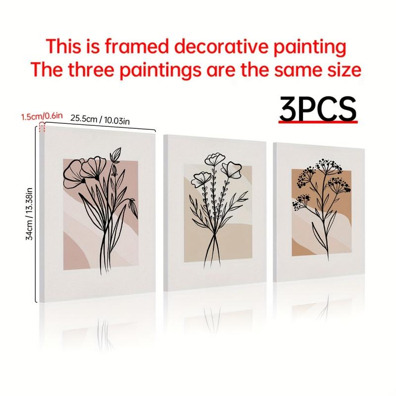 Bohemian Style Abstract Rectangular Art Canvas Print