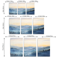 3pcs Sunset Mountain Scenery Canvas Art Poster Nordic Style Art Decor Painting