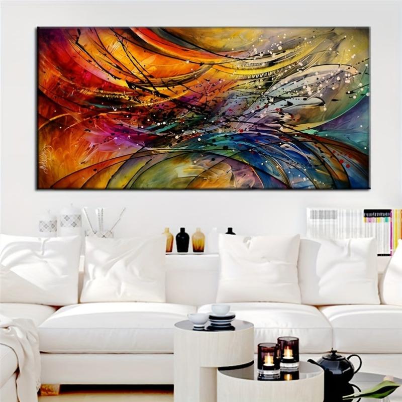 3D Creative Collision Splashing Ink Style Canvas Art Print Painting