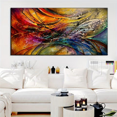 3D Creative Collision Splashing Ink Style Canvas Art Print Painting