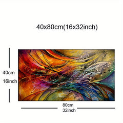 3D Creative Collision Splashing Ink Style Canvas Art Print Painting