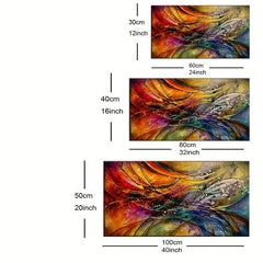 3D Creative Collision Splashing Ink Style Canvas Art Print Painting