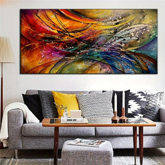 3D Creative Collision Splashing Ink Style Canvas Art Print Painting