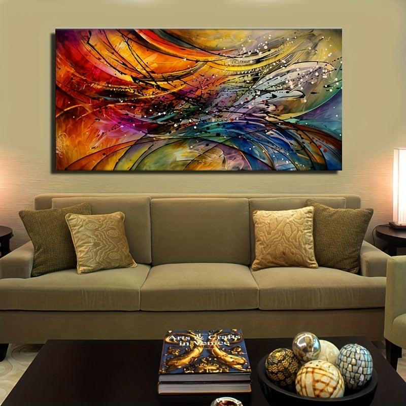 3D Creative Collision Splashing Ink Style Canvas Art Print Painting