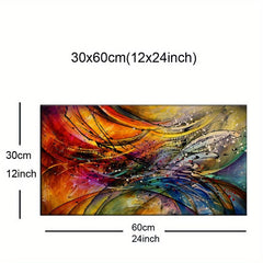 3D Creative Collision Splashing Ink Style Canvas Art Print Painting