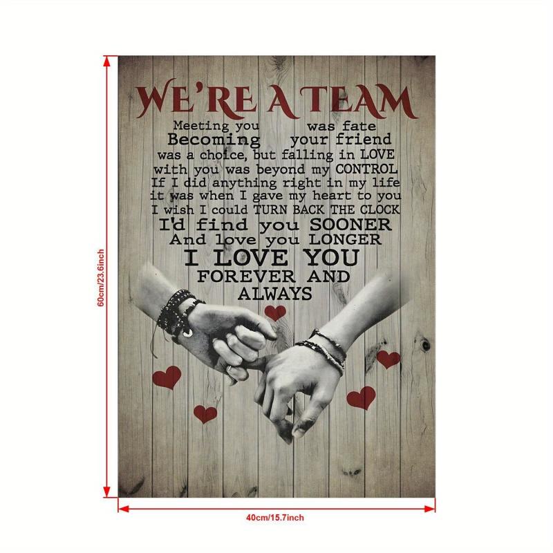 Canvas Poster We're A Team Meeting You Was Fate Poster