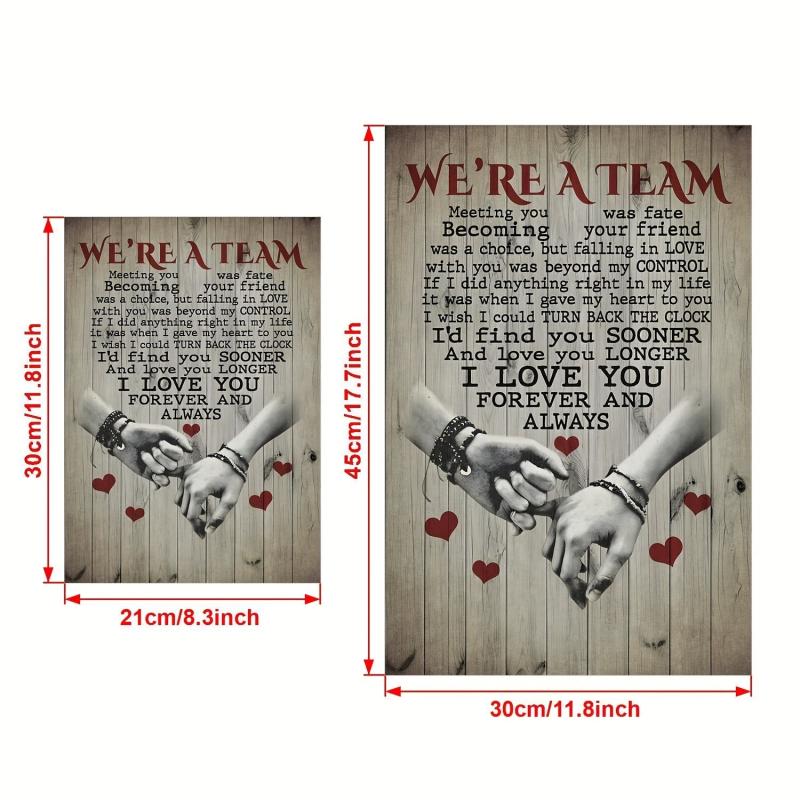 Canvas Poster We're A Team Meeting You Was Fate Poster