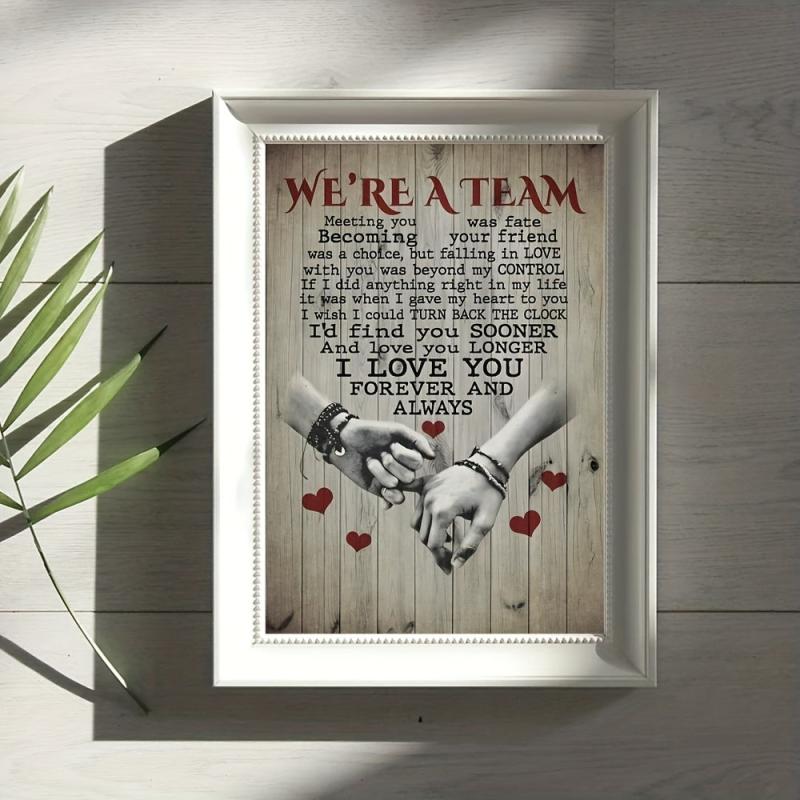 Canvas Poster We're A Team Meeting You Was Fate Poster